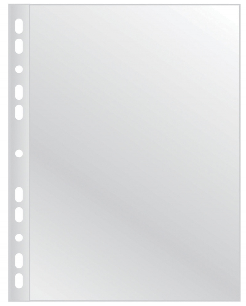 Koszulki na dokumenty OFFICE PRODUCTS, PP, A4, krystal, 55mikr., 100szt., w pudełku, 21142535-90 - obrazek 2