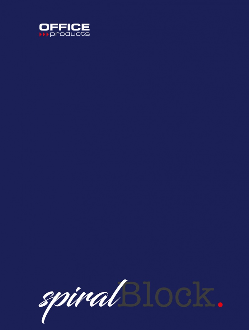 Kołonotatnik OFFICE PRODUCTS, A5, w linie, 80 kart., 70gsm, granatowy, 16058221 - obrazek 2